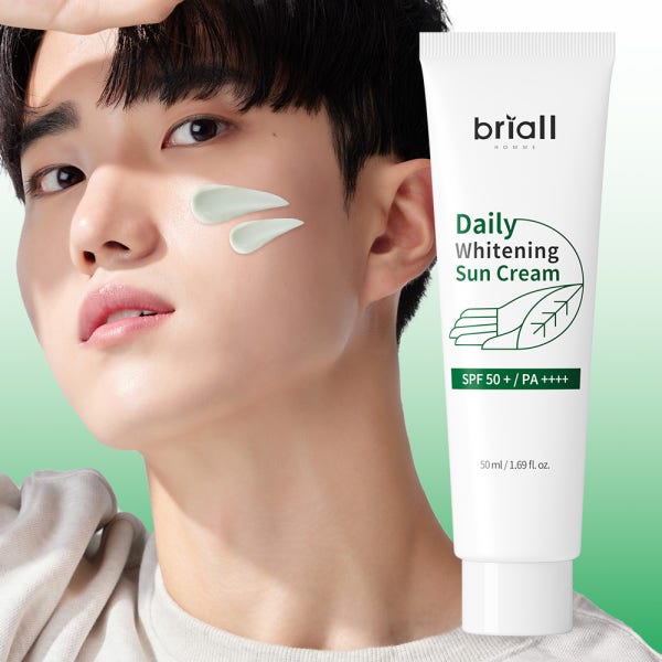 남자 선크림 백탁없는 데일리 남성 썬크림 자연스러운 화이트닝 선블록 SPF 50+