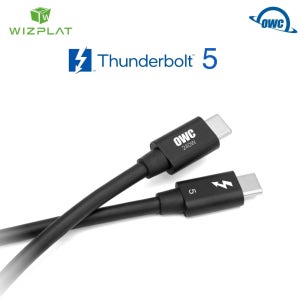위즈플랫 OWC 썬더볼트 5 케이블 1M USB4 E-MARKER 240W 80G 인텔정식