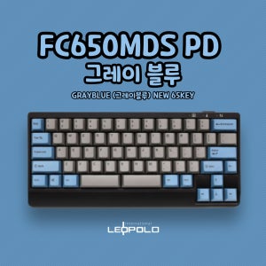 2021 레오폴드 FC650MDS PD 그레이 블루 영문 NEW 65키 베열