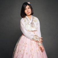 [대여] 예쁜 핑크색 퓨전 학생한복 졸업사진 한복대여