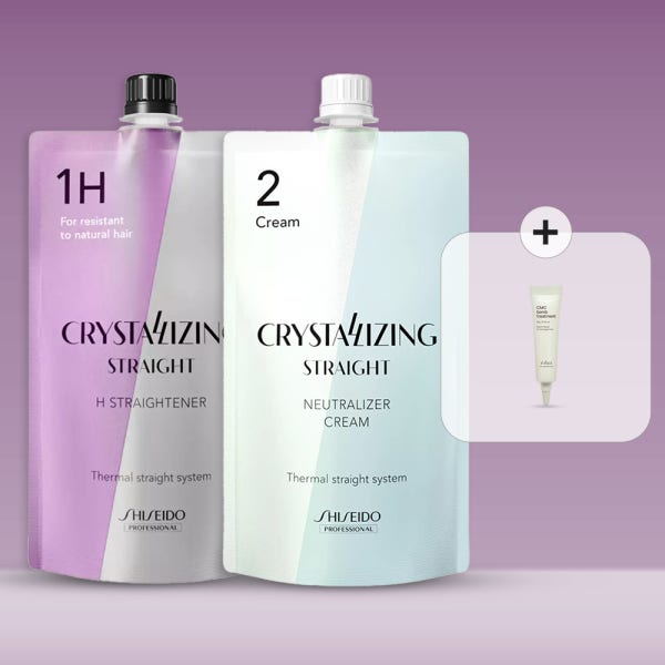 시세이도 매직약 크리스탈라이징 스트레이트 H 건강모 크림 400ml 셀프 다운펌 볼륨