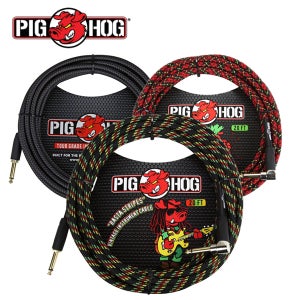 (뮤직캠프)피그 호그 PCH20 / 고급 통기타 베이스 일렉기타 케이블 6M Angled