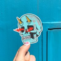 ELECTRIC SKULL 해골 스티커 캐리어 노트북 아이패드 스티커