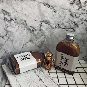 사각 납작 유리병 250ml 미니 바이알 밀크티 더치 커피 주스 우유 음료 유리 병