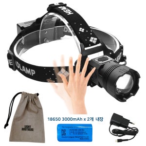 BENONE 베논 XHP100 모션센서 줌 헤드랜턴 충전식 해루질 낚시 등산 배터리 풀세트