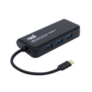 C타입멀티허브 3포트 확장 노트북 맥북 기가랜카드 연결 NX0829