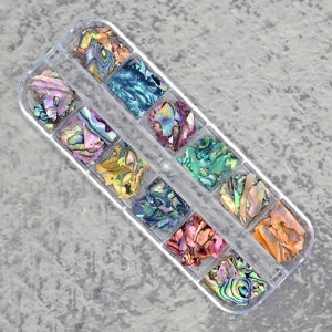 하드 자개 파츠 12색상 세트 셀프 젤내일 재료 파츠 스톤