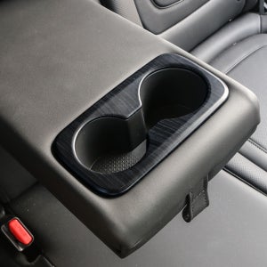 디 올뉴 투싼 NX4 튜닝 2열 컵홀더 커버 우드 몰딩