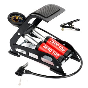 차량용 자전거 오토바이 바이크 튜브 공 물놀이 다용도 공기주입기 비상 에어발펌프 더블