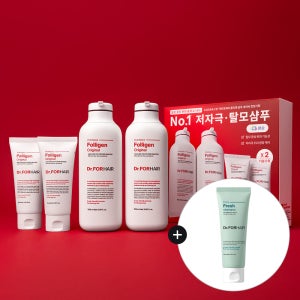 닥터포헤어 No.1 탈모증상완화 두피강화 폴리젠 샴푸 기획세트 500mlX2 + 100mlX2 + 프레시샴푸 70ml