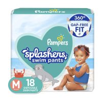 Pampers Splashers Swim Diapers Size M 팸퍼스 스플래셔 수영 기저귀 M (9-15 Kg) 18개입 1팩