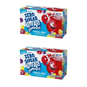 쿨 에이드 주스 드링크 177ml 10개입 2팩 트로피칼 펀치 Kool- Aid Zero Sugar Jammers Tropical Punch