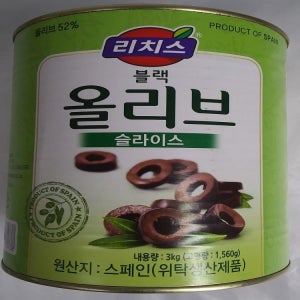 블랙올리브(슬) 3KG/동서리치스
