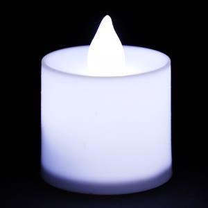 LED촛불 티라이트캔들 화이트(24개입) 전기초 전자초 엘이디초 프로포즈 이벤트용품