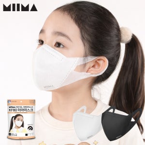 [아이용] 미마마스크 KF80 40개입 어린이 미세먼지 황사 보건용마스크 / 소소형 초소형