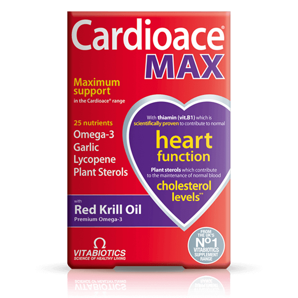 영국 <b>심혈관</b> 영양제 Cardioace MAX 종합<b>비타민</b> 오메가3 크릴오일