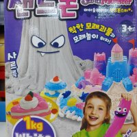 모래괴물 샌드몬 리필용샌드 1kg(화이트) 샌드 몬스터 아트 유아 감각 촉감놀이 장난감