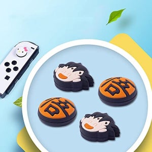 닌텐도 스위치 및 스위치 라이트 조이콘 컨트롤러용 실리콘 드래곤볼 커버 엄지 그립 캡