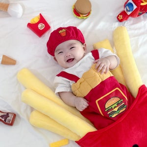 [대여] 햄버거컨셉 아기 셀프촬영 100일 200일 300일 소품대여