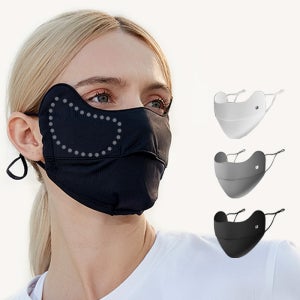 숨쉬기 편안 자외선차단 마스크 기미 커버 UV 차단 얼굴 햇빛가리개 골프 스포츠 안면마스크