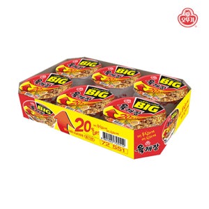 오뚜기 빅 육개장 사발면 컵라면 104g X 6개입