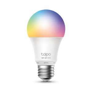 티피링크 Tapo L530E 스마트 멀티컬러 전구 LED 조명 E26소켓 8W, 전구색, 1개