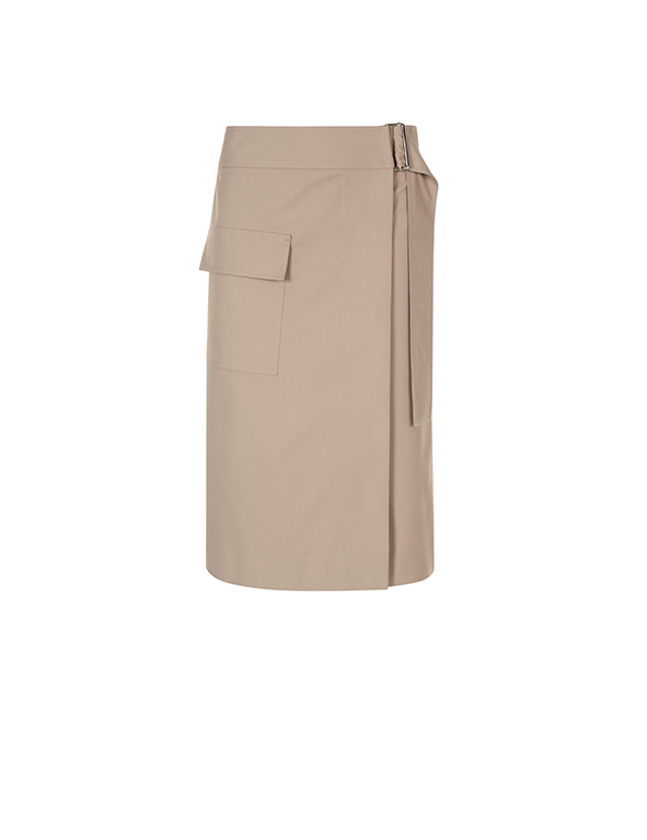[Decibel 80_11] 데시벨 베이직 벨트 랩 스커트 BASIC BELT WRAP SKIRT