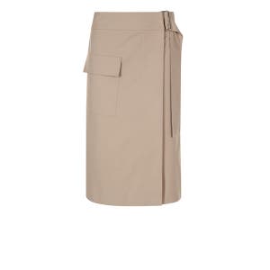 [Decibel 80_11] 데시벨 베이직 벨트 랩 스커트 BASIC BELT WRAP SKIRT