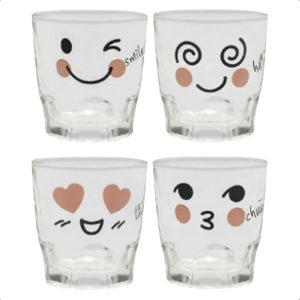 특이한 소주컵 답례품 집들이 명절 예쁜컵 특별한 선물 취하는 케릭터 소주잔 4P세트