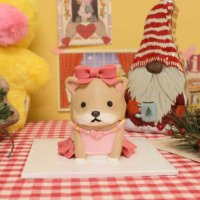 [강아지케이크] 강아지 생일케이크 커스텀 입체강아지케이크