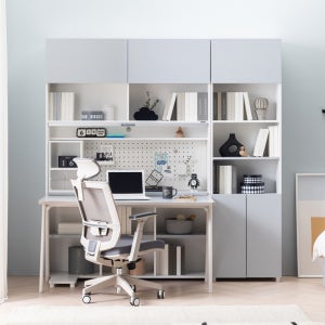 [꿈꾸는요셉]지오 1400책상책장 조명의자세트 GENSET07