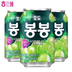 해태 포도봉봉 캔 340ml 24개