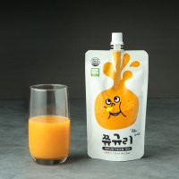 [쮸규리] 100% 껍질째 착즙한 유기농 제주 감귤주스 감귤즙 150ml x 10포