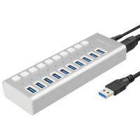 USB 멀티허브 아카시스 10구 USB 30분 파워트레인 확장 HUB 컴퓨터