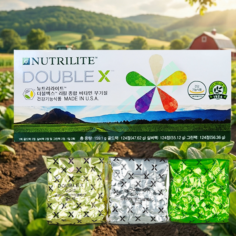 암웨이 더블엑스 리필 종합비타민 미네랄 <b>뉴트리</b>라이트