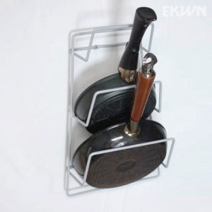 에쿤 부착식 후라이팬 뚜껑 수납거치대 냄비거치대 도마꽂이