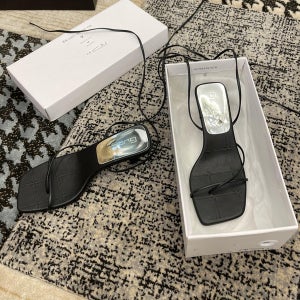 로마 여성 페어리 스퀘어헤드 스틸레토 키티 데일리 플립 플롭 롱끈 레이스업 하이힐 샌들