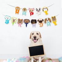 도그웨그 강아지 생일 파티 장식 가랜드 고양이 HBD 기념일 장식