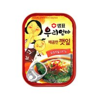 샘표 우리엄마 반찬통조림 매콤한 깻잎 70g