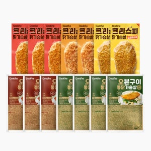 [굽네] 크리스피&오븐구이 닭가슴살 7+7팩 / 치킨맛 닭가슴살