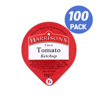 캡슐형 미니케첩 25g 100개입 Harrisons Finest Tomato Ketchup Dip Pots