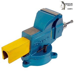 탁상바이스/각형 BV75/3인치 죠우벌림최대80mm 홀구경11mm GCD재질/절단 연마 천공작업시 공작물고정