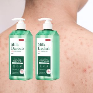 밀크바오밥 1+1 아크네 클리어 바디워시 500ml / 몸드름케어 / 여드름성완화기능성