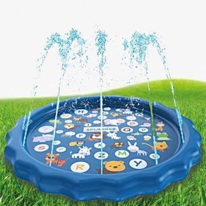바닥분수매트 아기워터매트 오감놀이분수대튜브 집터파크 집콕유아물놀이장