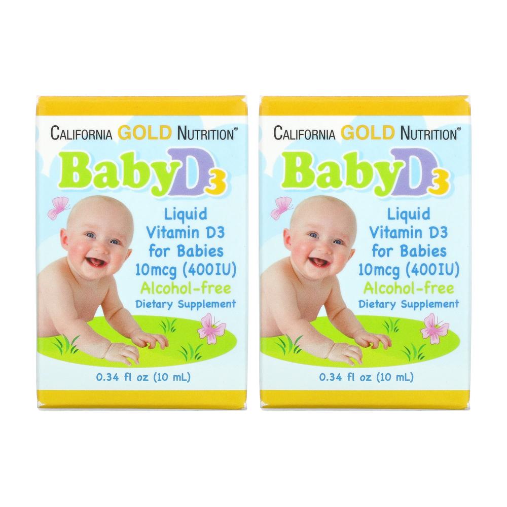 CGN <b>베이비 비타민D3</b> 2set <b>리퀴드</b> 아기 <b>400iu</b> 10mL 아기비타민D