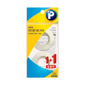 프린텍 크리스탈 테이프 리필 CR1230-2 1+1 12mmx30M