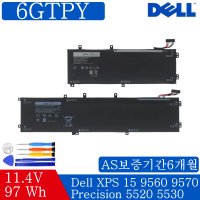 DELL 6GTPY (97WH) 5XJ28 GPM03 XPS 15 9570 series 델노트북배터리