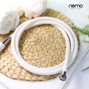 네모워터 국산 항균 샤워 호스 화이트 샤워기줄 샤워기호스 2m