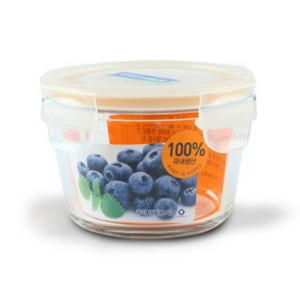 글라스락 내열강화유리 밀폐용기 반찬통 미니 이유식 전자렌지 용기 원형 5호 165ml