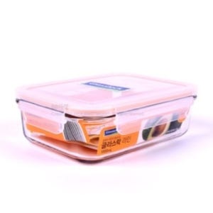 글라스락 내열강화유리 밀폐용기 반찬통 김치통 전자렌지 용기 직사각 5호 1000ml